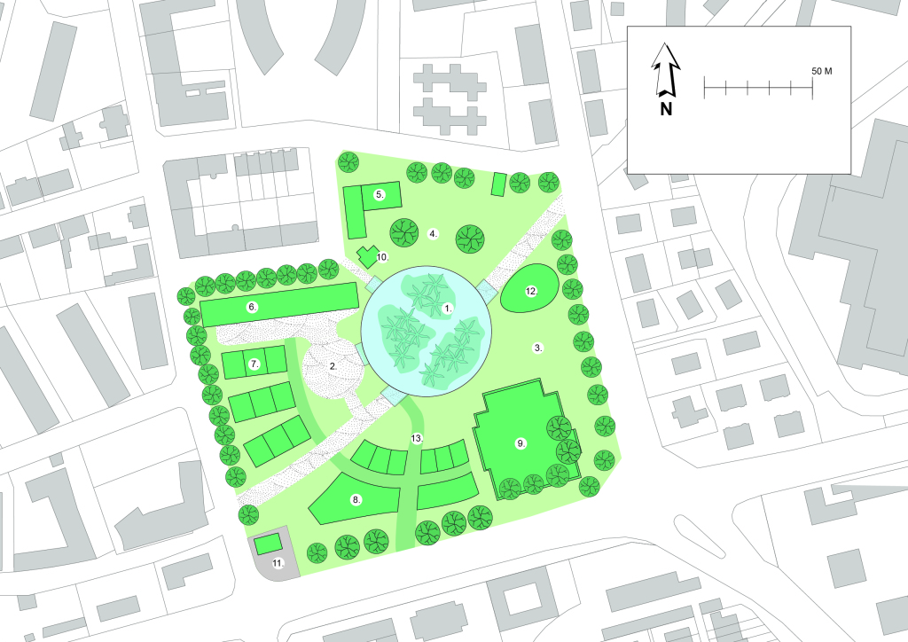 Stenkrossen Situationsplan What if